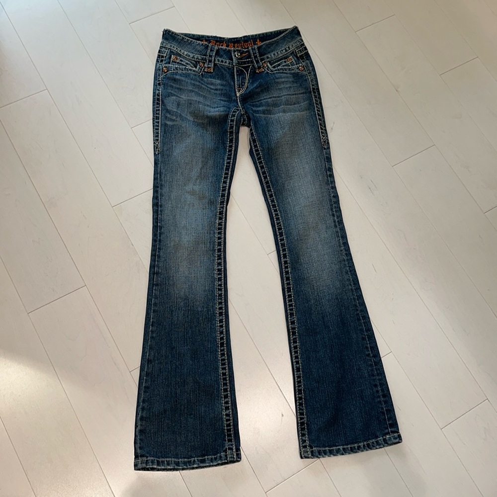 Rock Revival Flare Leg Denim Jean Size 27